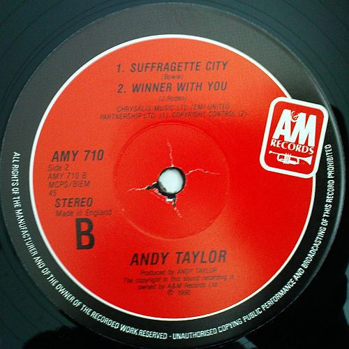 Andy Taylor : Stone Cold Sober (12", Ltd)