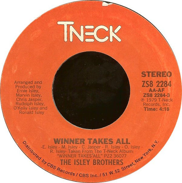 The Isley Brothers : Winner Takes All (7", Single, Styrene)