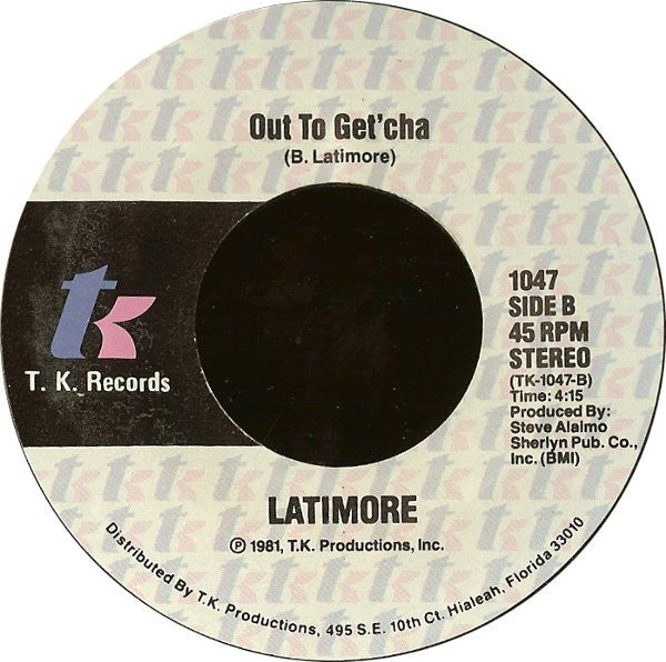 Latimore (2) : Tonight's The Night (7", Styrene, She)