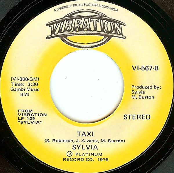 Sylvia Robinson : L.A. Sunshine / Taxi (7")