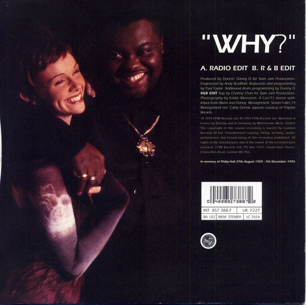 D Mob With Cathy Dennis : Why? (7", Single)