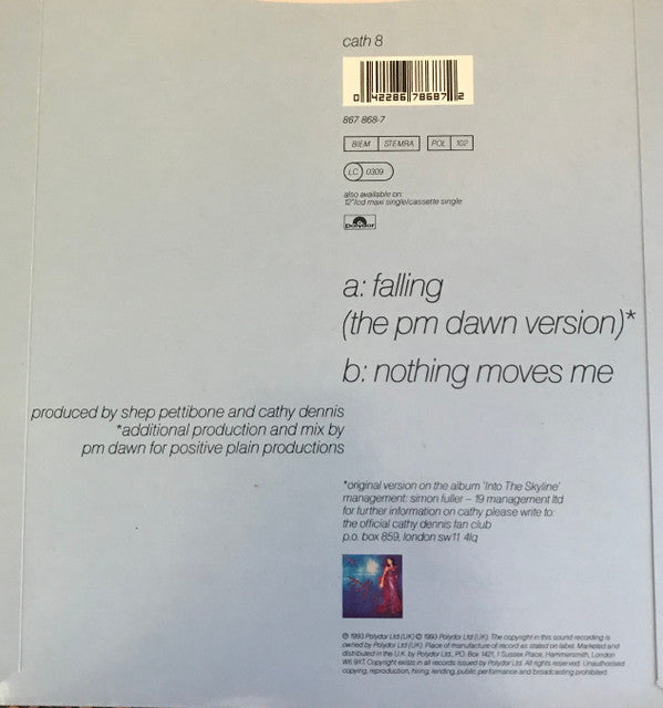 Cathy Dennis : Falling (7", Single)