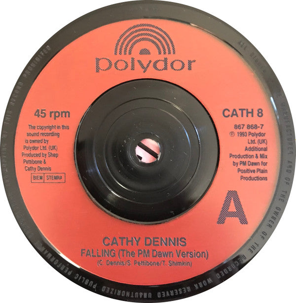 Cathy Dennis : Falling (7", Single)