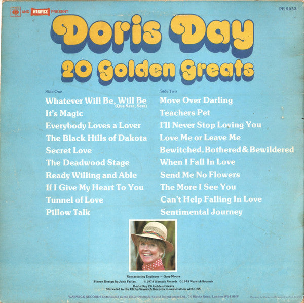 Doris Day : 20 Golden Greats (LP, Comp)