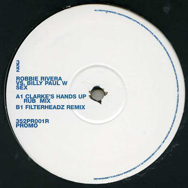 Robbie Rivera Vs. Billy Paul Williams : Sex (12", Promo)