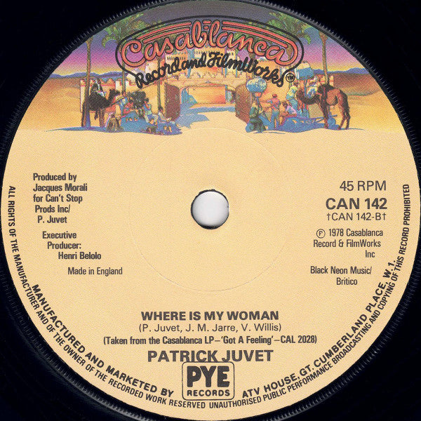 Patrick Juvet : Another Lonely Man (7", Single, Sol)
