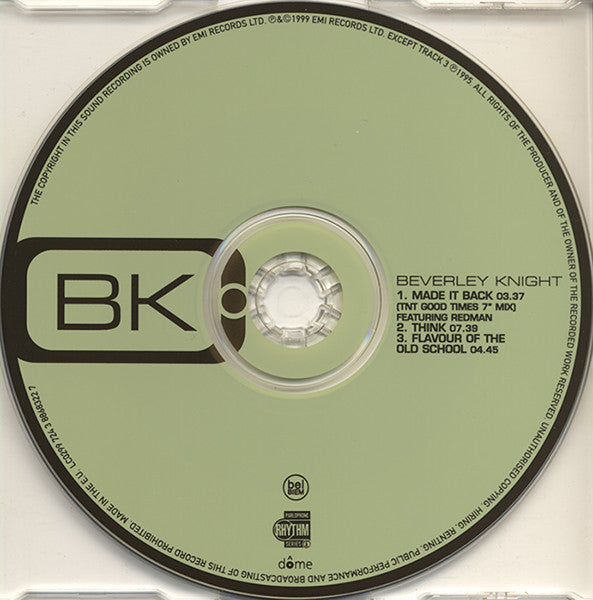 Beverley Knight : Made It Back 99 (CD, Single, CD1)