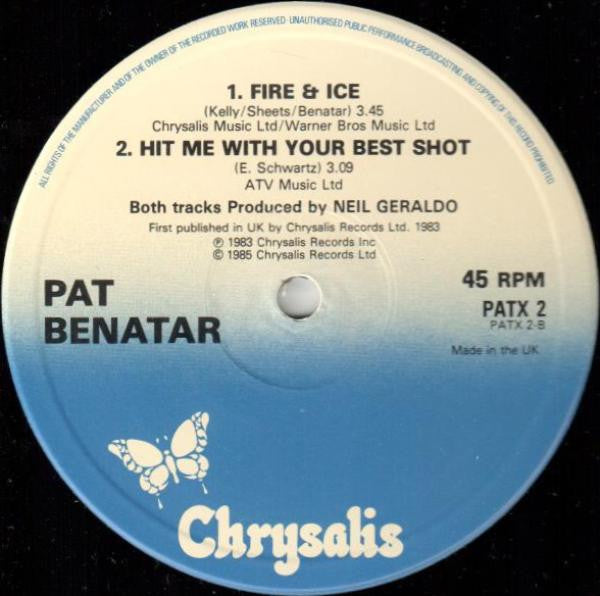 Pat Benatar : Shadows Of The Night (12", Single)