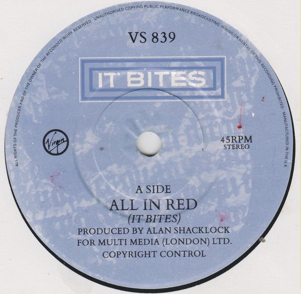 It Bites : All In Red (7", Single)