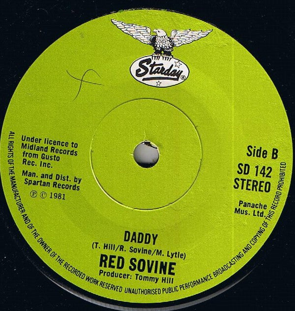 Red Sovine : Teddy Bear (7", Single, RE)