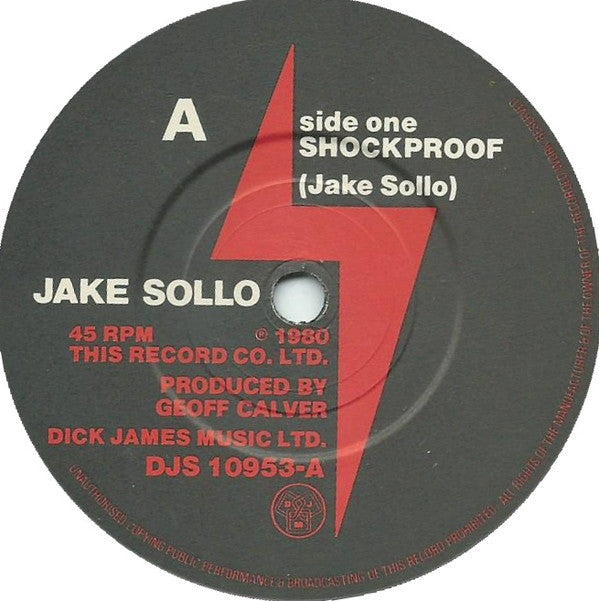 Jake Sollo : Shockproof (7")