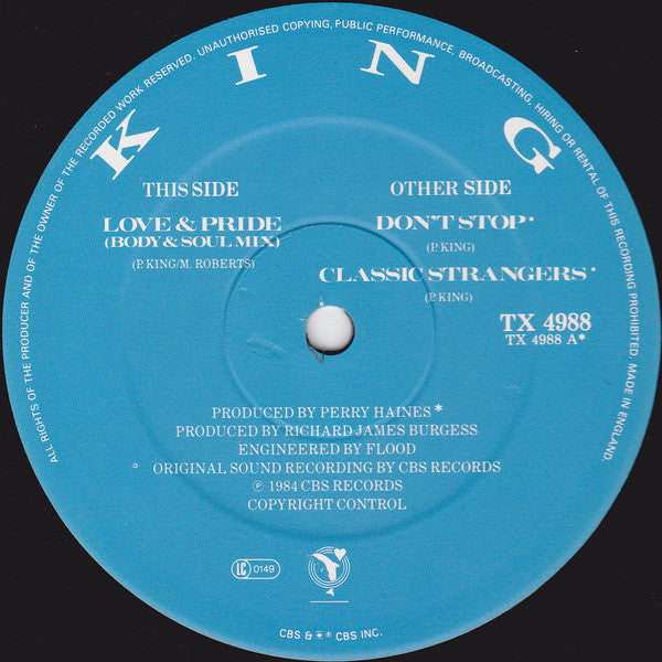 King : Love & Pride (Body & Soul Mix) (12")