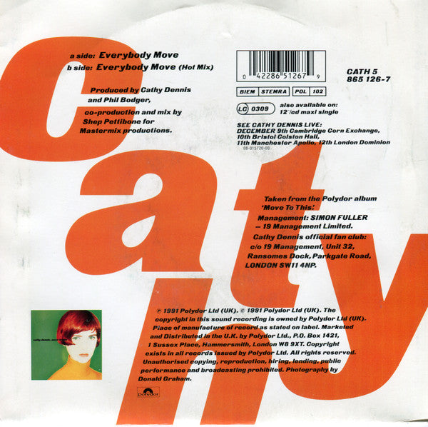 Cathy Dennis : Everybody Move (7", Single)