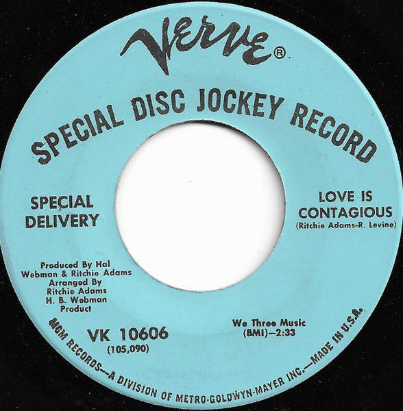 Special Delivery (3) : Hello Love / Love Is Contagious (7", Promo)
