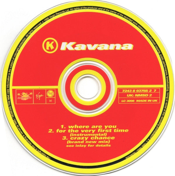 Kavana : Where Are You (CD, Single, CD1)