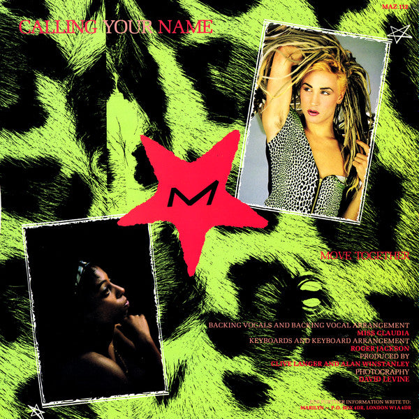 Marilyn : Calling Your Name (12", Single)