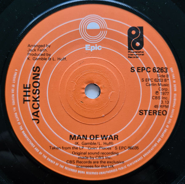 The Jacksons : Music's Takin' Over (7", Single)