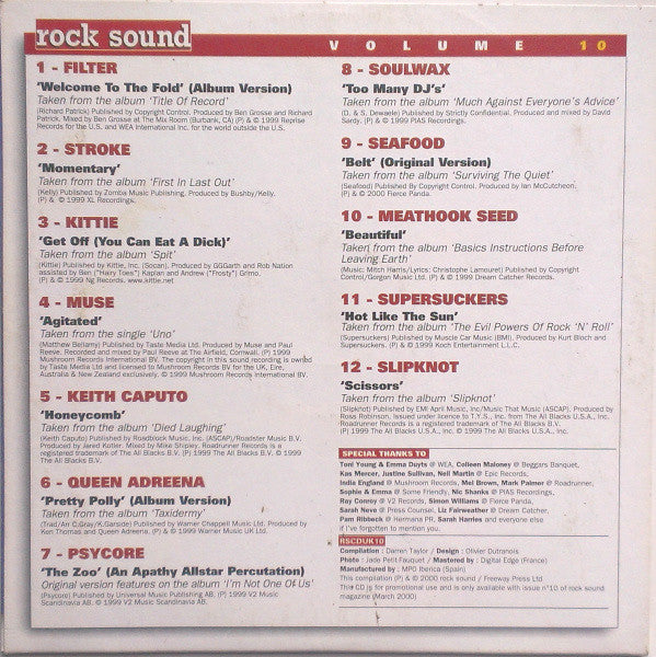 Various : Music With Attitude - Volume 10 (CD, Comp, Promo)