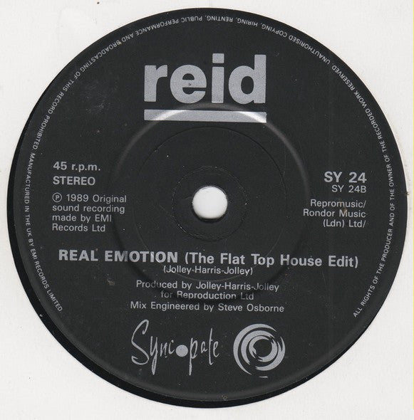 Reid : Real Emotion (7", Single)