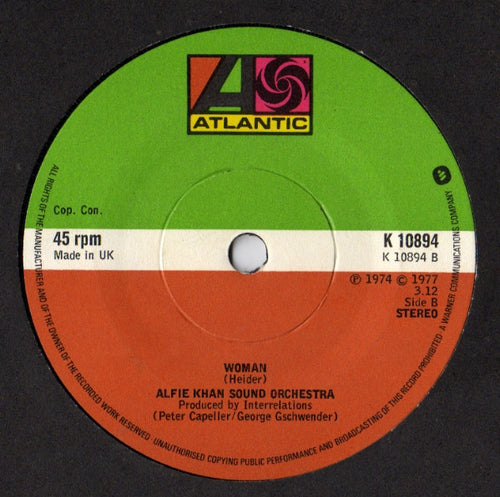 Alfie Khan Sound Orchestra : Law Of The Land (7")
