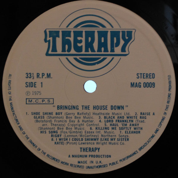 Therapy (7) : Bringing The House Down (LP, Album)