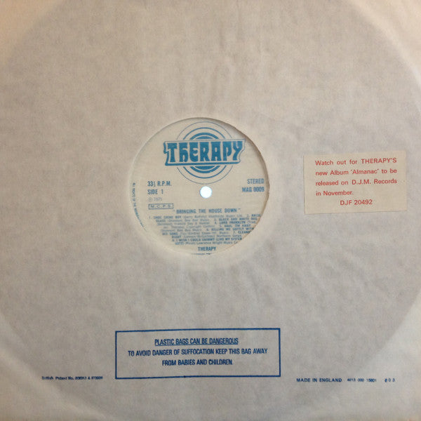 Therapy (7) : Bringing The House Down (LP, Album)
