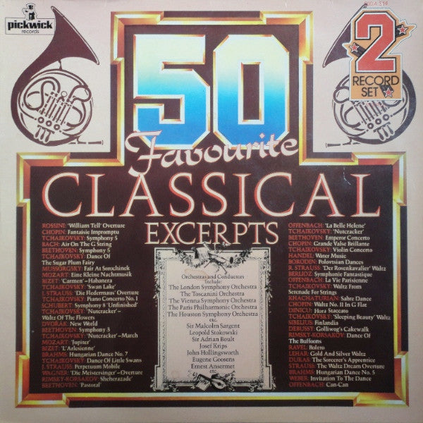 Various : 50 Favourite Classical Excerpts (2xLP, Comp)