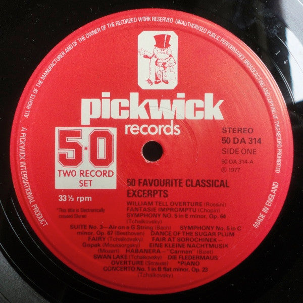 Various : 50 Favourite Classical Excerpts (2xLP, Comp)