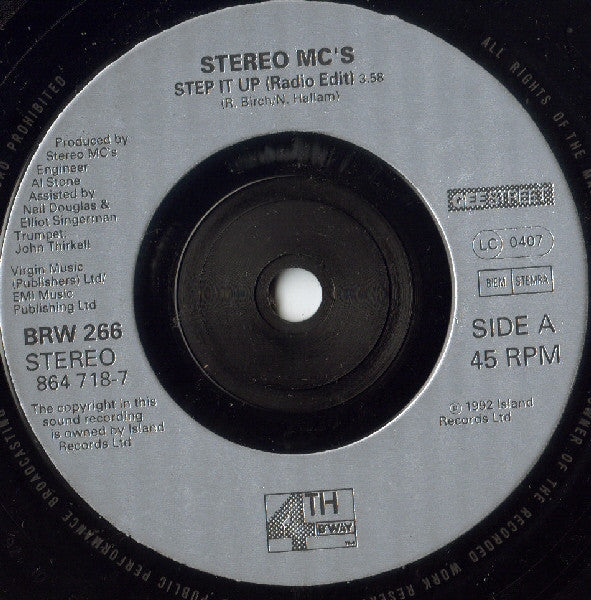 Stereo MC's : Step It Up (7", Sil)