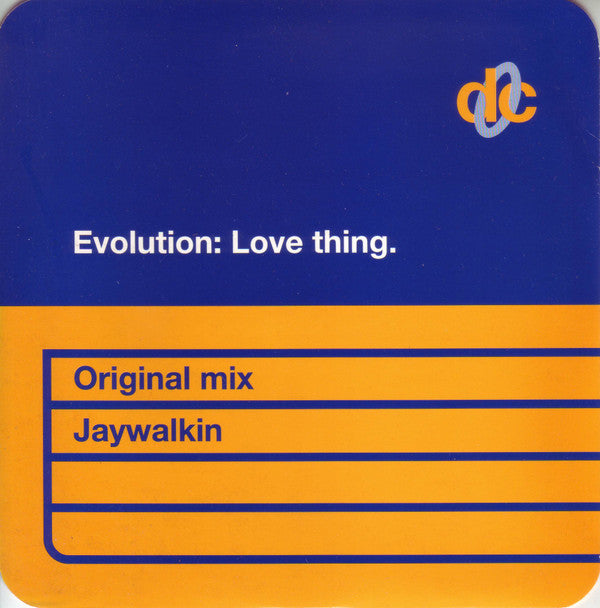 Evolution : Love Thing (7", Single)
