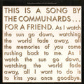 The Communards : For A Friend (12", Single)