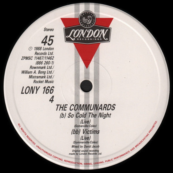 The Communards : For A Friend (12", Single)