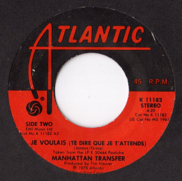 The Manhattan Transfer : Where Did Our Love Go (7", Single)