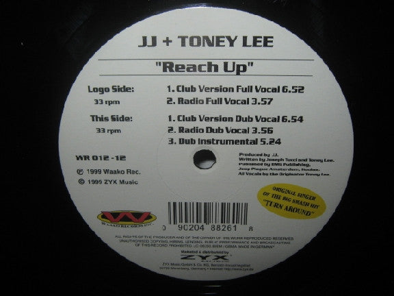 JJ + Toney Lee : Reach Up (12", Maxi)