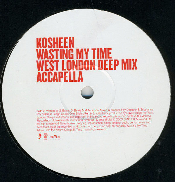 Kosheen : Wasting My Time (Part 1) (12", Promo)