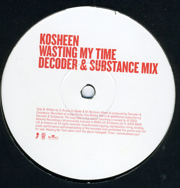 Kosheen : Wasting My Time (Part 1) (12", Promo)
