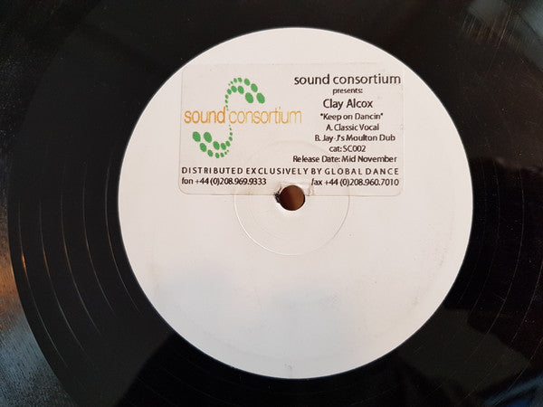 Clay Acox : Keep On Dancin' (12", Promo, W/Lbl, Sti)