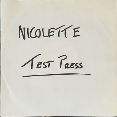 Nicolette : No Government (10", Promo, W/Lbl)