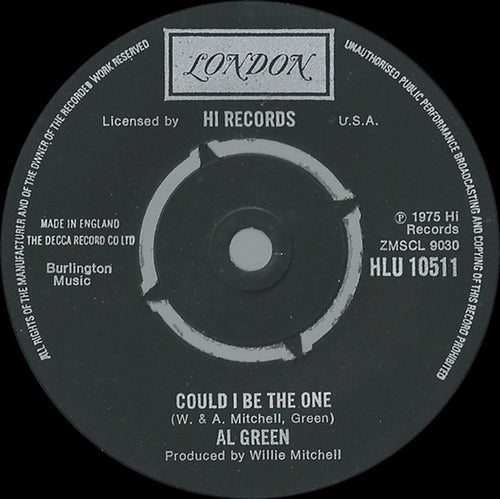 Al Green : Full Of Fire / Could I Be The One (7", Single)