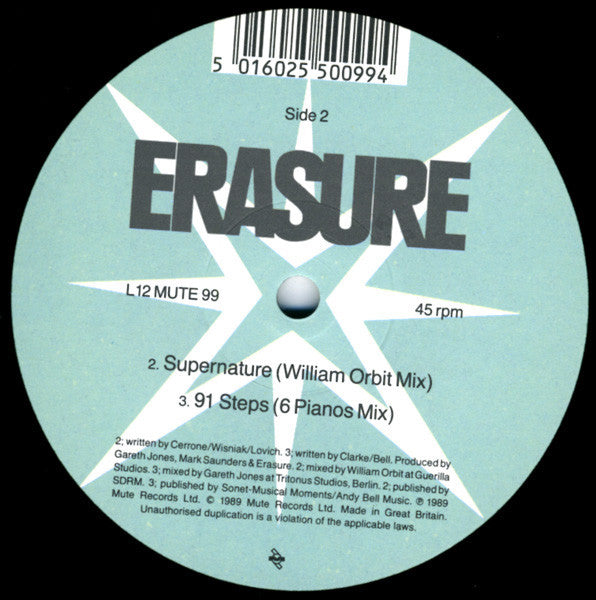 Erasure : You Surround Me (Remix) (12", Single)