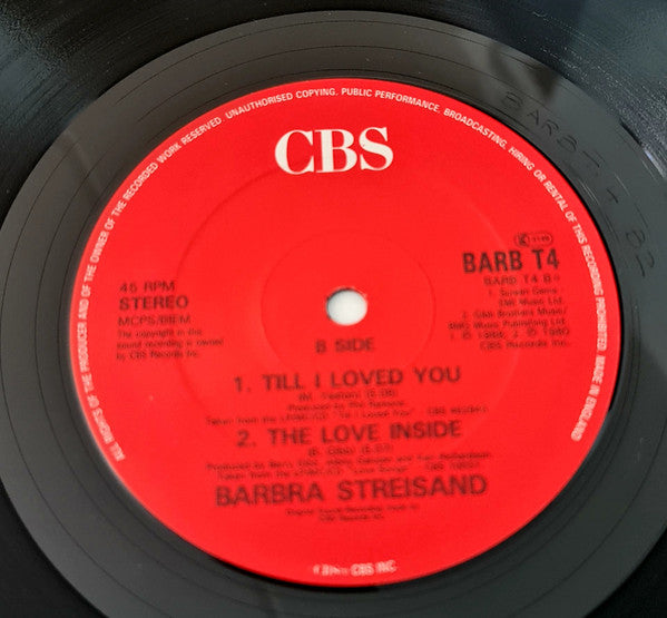Barbra Streisand : We're Not Makin' Love Anymore (12", Single)