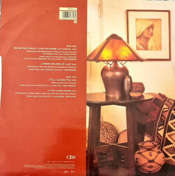 Barbra Streisand : We're Not Makin' Love Anymore (12", Single)