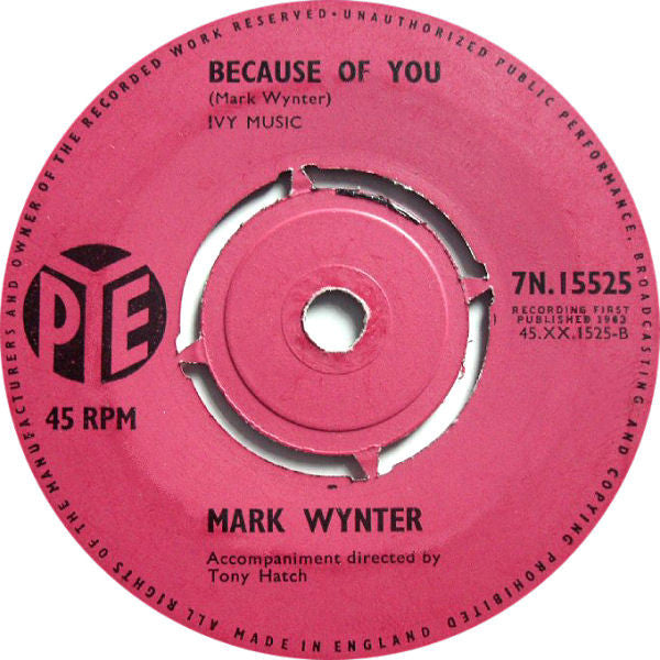 Mark Wynter : Shy Girl (7", Single)