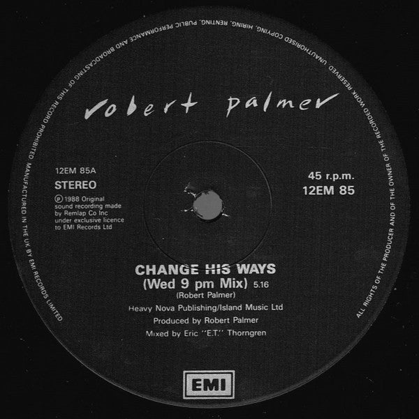 Robert Palmer : Change His Ways (12", Single)