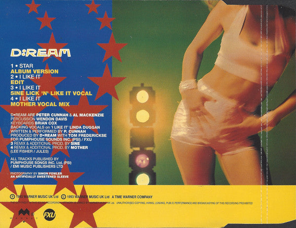 D:Ream : Star / I Like It (CD, Single)