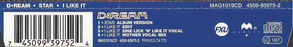 D:Ream : Star / I Like It (CD, Single)