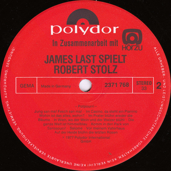 James Last : James Last Spielt Robert Stolz (LP, Album)