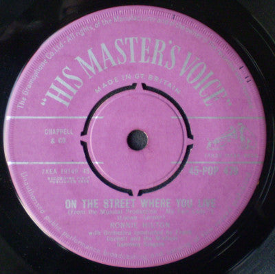 Ronnie Hilton : On The Street Where You Live (7")