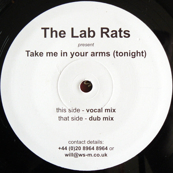 Lab Rats : Take Me In Your Arms (Tonight) (12")