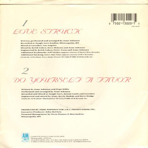 Jesse Johnson : Love Struck (7", Single)